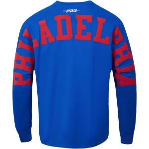 Pro Standard NBA Mens Mens NBA Wingspan Cotton Long Sleeve Tee(Royal Blue)