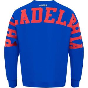 Pro Standard NBA mens Mens Nba Wingspan Fleece Crewneck Sweatshirt(Royal Blue)