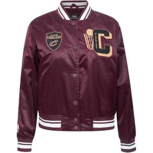 Pro Standard NBA womens Womens Nba Mash Up Satin Jacket(Wine)