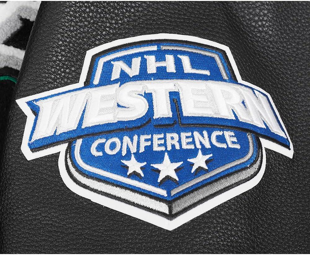 image:imagePro Standard Mens NHL Old English Varsity JacketBlackGray