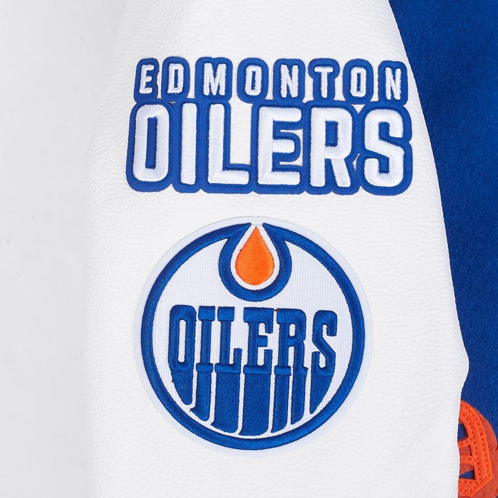 image:imagePro Standard Mens NHL Old English Varsity JacketDodger BlueWhite