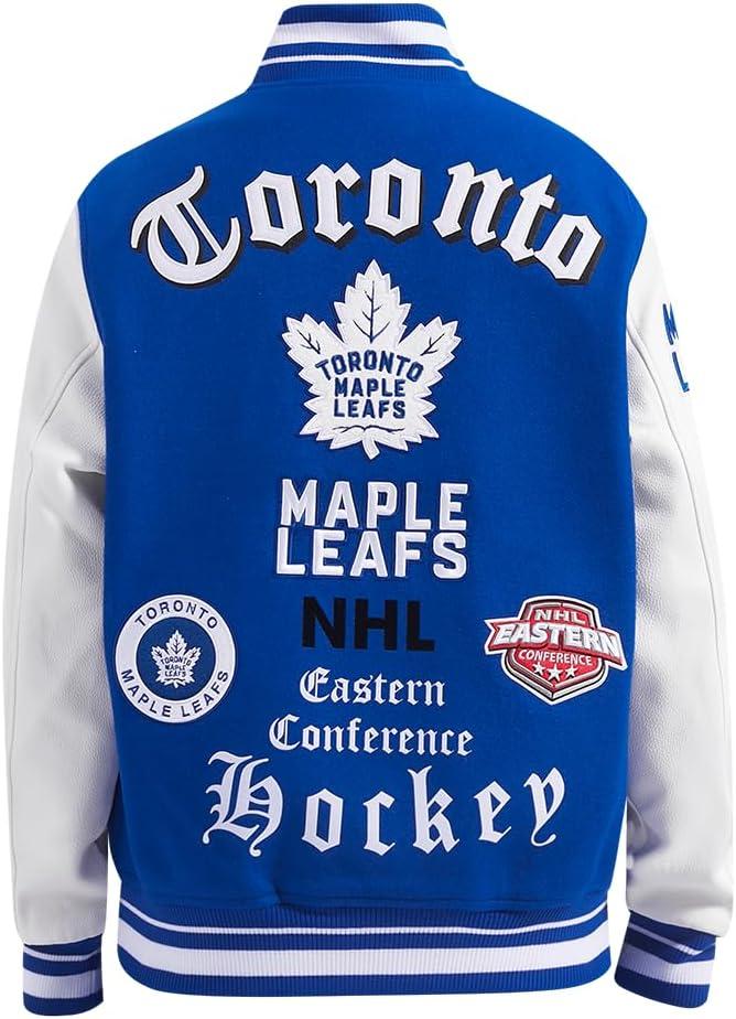 image:imagePro Standard Mens NHL Old English Varsity JacketDodger BlueWhite