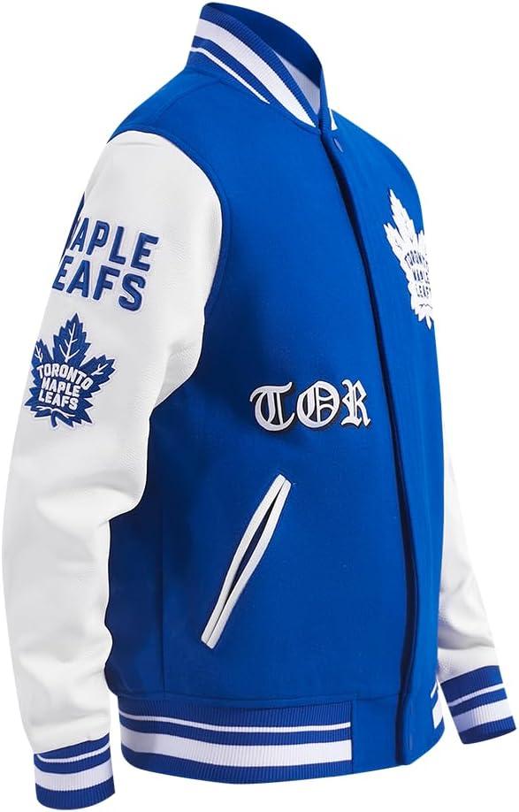 image:imagePro Standard Mens NHL Old English Varsity JacketDodger BlueWhite