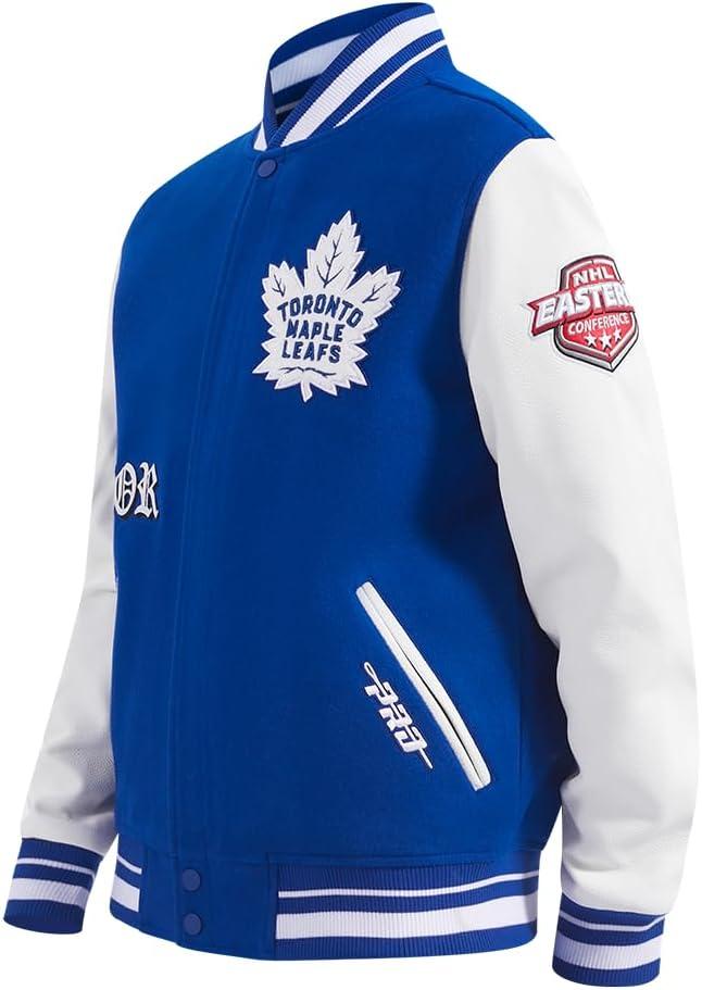 image:imagePro Standard Mens NHL Old English Varsity JacketDodger BlueWhite