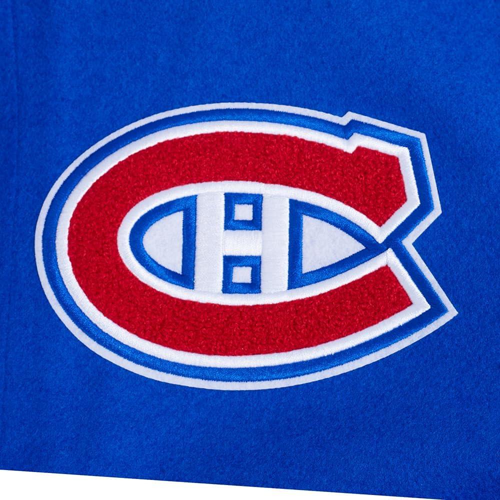image:imagePro Standard Mens NHL Old English Varsity JacketRoyal BlueRed