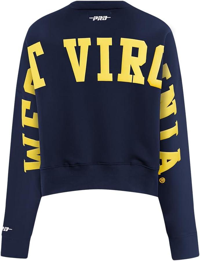 image:imageWomens College Wingspan Brushed Back French Terry Crewneck SweatshirtMidnight Navy