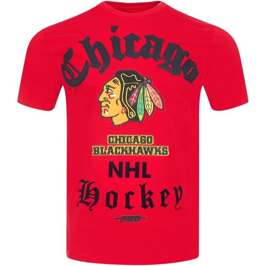 image:imagePro Standard Mens NHL Old English Cotton Short Sleeve TeeRed