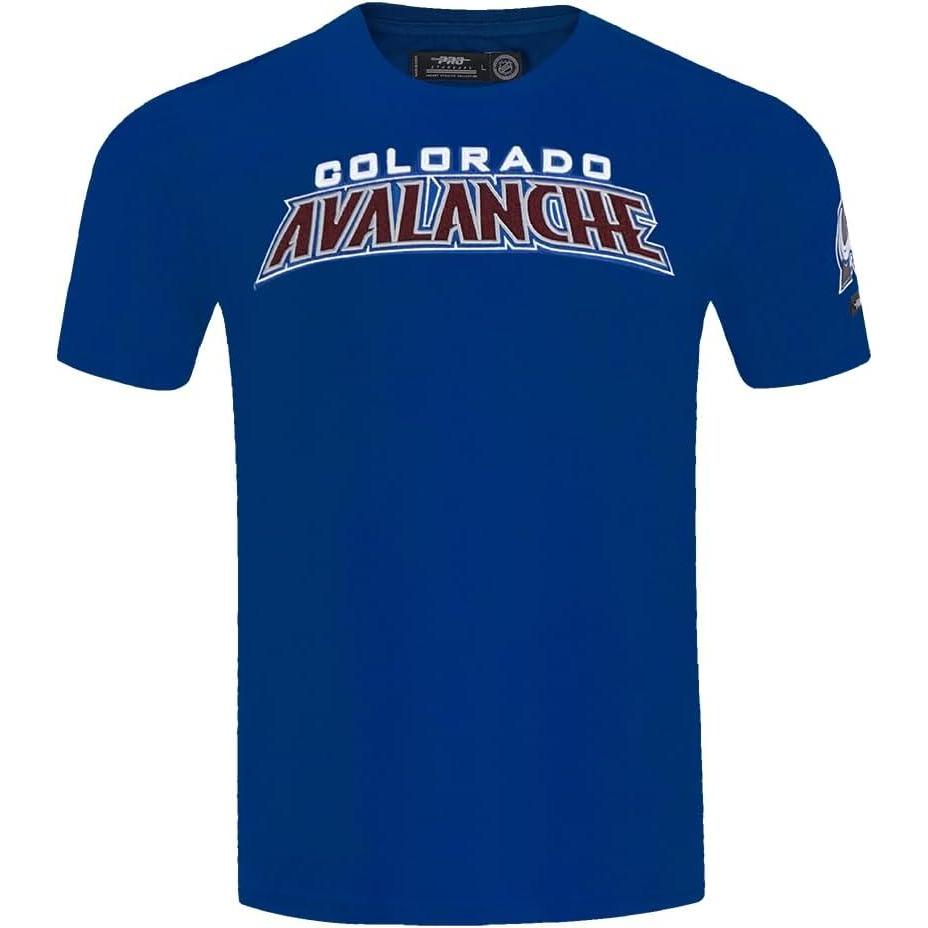 image:imagePro Standard NHL Mens Mens NHL Classic Chenille Cotton Short Sleeve TeeDodger Blue
