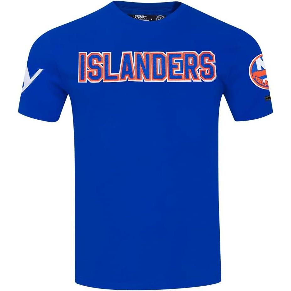 image:imagePro Standard NHL Mens Mens NHL Classic Chenille Cotton Short Sleeve TeeRoyal Blue