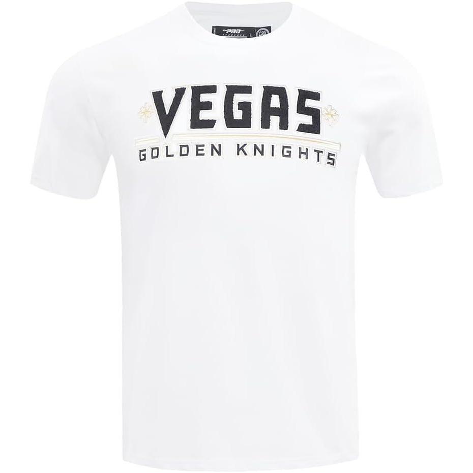 image:imagePro Standard NHL Mens Mens NHL Classic Chenille Cotton Short Sleeve TeeWhite