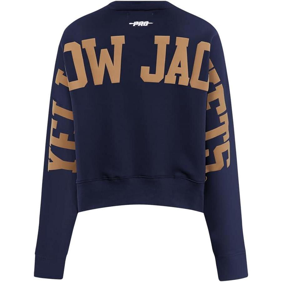 image:imageWomens College Wingspan Brushed Back French Terry Crewneck SweatshirtMidnight Navy