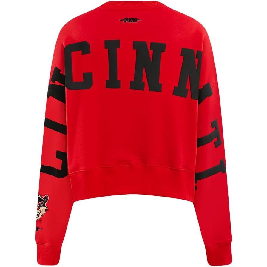 image:imageWomens College Wingspan Brushed Back French Terry Crewneck SweatshirtRed