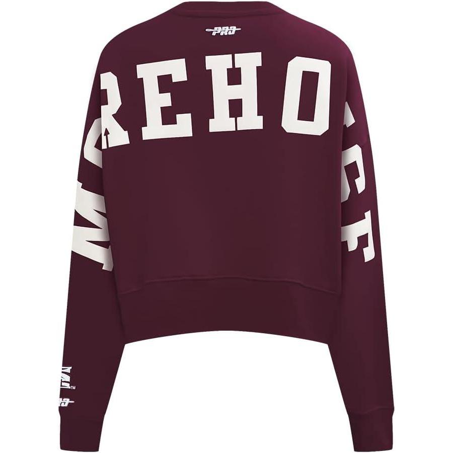 image:imageWomens College Wingspan Brushed Back French Terry Crewneck SweatshirtWine