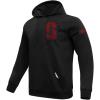 Mens College Stanford University College Classic Chenille Pull Over Hoodie Black L