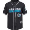 Mens NHL Mesh Button Down Top(Black)