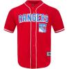 Mens NHL Mesh Button Down Top(Red)