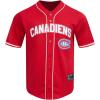 Mens NHL Mesh Button Down Top(Red)