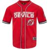 Mens NHL Mesh Button Down Top(Red/Black)