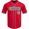 Mens NHL Mesh Button Down Top(Red/Black)