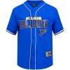 Mens NHL Mesh Button Down Top(Royal Blue)