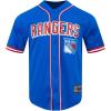 Mens NHL Mesh Button Down Top(Royal Blue/Red)