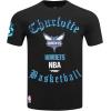 Pro Standard Mens NBA Old English Short Sleeve Tee(Black)