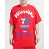 Pro Standard Mens NBA Old English Short Sleeve Tee(Red)