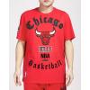 Pro Standard Mens NBA Old English Short Sleeve Tee(Red)