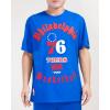 Pro Standard Mens NBA Old English Short Sleeve Tee(Royal Blue)