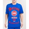 Pro Standard Mens NBA Old English Short Sleeve Tee(Royal Blue)