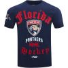 Pro Standard Mens NHL Old English Cotton Short Sleeve Tee(Midnight Navy)