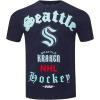 Pro Standard Mens NHL Old English Cotton Short Sleeve Tee(Midnight Navy)