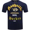 Pro Standard Mens NHL Old English Cotton Short Sleeve Tee(Midnight Navy)