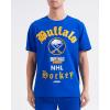 Pro Standard Mens NHL Old English Cotton Short Sleeve Tee(Royal Blue)