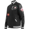 Pro Standard Mens NHL Old English Varsity Jacket(Black)
