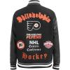 Pro Standard Mens NHL Old English Varsity Jacket(Black)