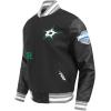 Pro Standard Mens NHL Old English Varsity Jacket(Black/Gray)