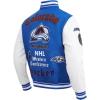 Pro Standard Mens NHL Old English Varsity Jacket(Dodger Blue/White)