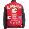 Pro Standard Mens NHL Old English Varsity Jacket(Red/Black)