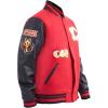 Pro Standard Mens NHL Old English Varsity Jacket(Red/Black)