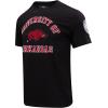 Pro Standard Men’s University of Arkansas Classic Chenille Short Sleeve Tee Black L