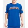 Pro Standard NHL Mens Mens NHL Classic Chenille Cotton Short Sleeve Tee(Dodger Blue)