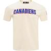 Pro Standard NHL Mens Mens NHL Classic Chenille Cotton Short Sleeve Tee(Eggshell)