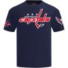 Pro Standard NHL Mens Mens NHL Classic Chenille Cotton Short Sleeve Tee(Midnight Navy)