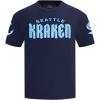 Pro Standard NHL Mens Mens NHL Classic Chenille Cotton Short Sleeve Tee(Midnight Navy)