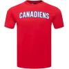 Pro Standard NHL Mens Mens NHL Classic Chenille Cotton Short Sleeve Tee(Red)
