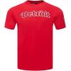 Pro Standard NHL Mens Mens NHL Classic Chenille Cotton Short Sleeve Tee(Red)