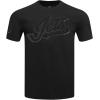 Pro Standard NHL Mens Mens NHL Classic Chenille Cotton Short Sleeve Tee(Triple Black)