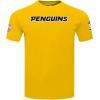 Pro Standard NHL Mens Mens NHL Classic Chenille Cotton Short Sleeve Tee(Yellow)