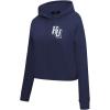Pro Standard WOMENS COLLEGE HOWARD UNIVERSITY COLLEGE CLASSIC ESSENTIALS CROPPED PULLOVER HOODIE MIDNIGHT NAVY XL